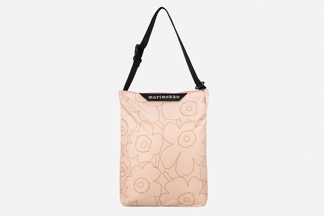 マリメッコ　ショルダーNeat Crossbody／ウニッコ Ｍ／ライトピンク×ベージュ